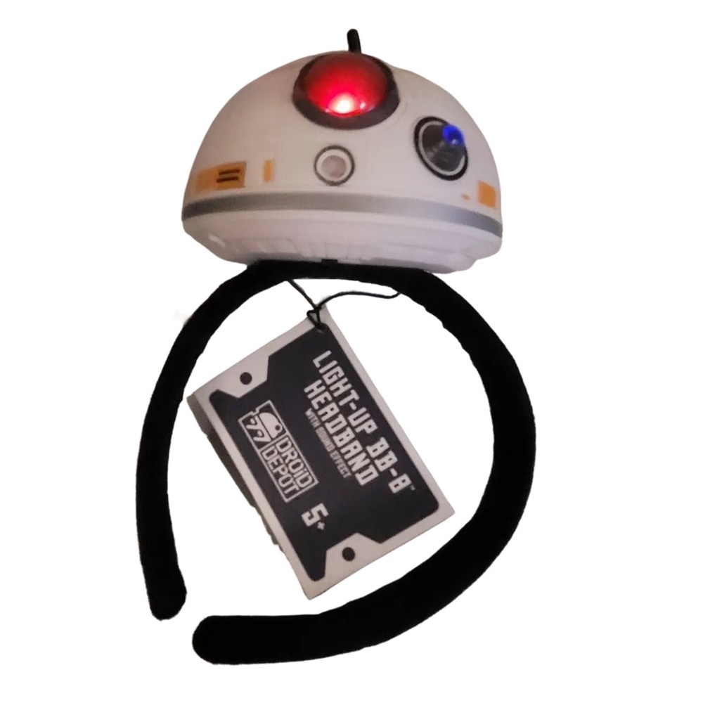 Disney Star Wars Galaxy’s Edge BB-8 Light-up Sound Headband Halloween